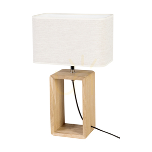 Stolní lampa Silva, olejovaný dub/chrom, béžové stínidlo, 1xE27, 30 cm 0 Stolní lampa Silva, olejovaný dub/chrom, béžové stínidlo, 1xE27, 30 cm small 0