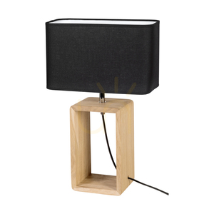 Stolní lampa Silva, olejovaný dub/chrom, černý stínidlo, 1xE27, 30 cm 0 Stolní lampa Silva, olejovaný dub/chrom, černý stínidlo, 1xE27, 30 cm small 0