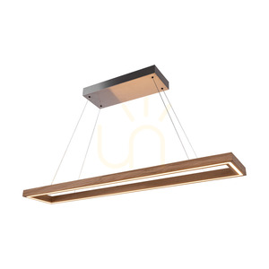 Závěsné svítidlo Legno, olejovaný dub/matný nikl, 3xLED, 68 W, osvětlení nahoru i dolů, 124,5 cm small 1