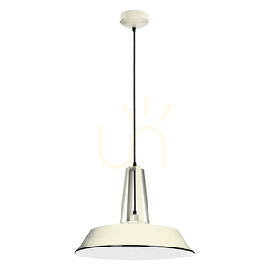 Závěsné svítidlo Alvar 1xE27 60 W, slonová kost/černá, Ø 36 cm small 0