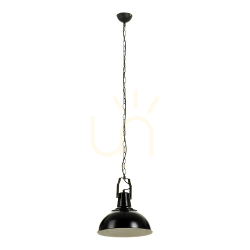 Kontrola Závěsné svítidlo Lofti 1xE27 60 W černé/bílé Ø 30 cm