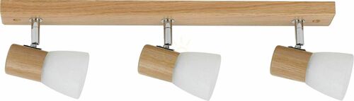 Kontrola Stropní lišta Bea 3xE14 40 W, přírodní dub, 50 cm
