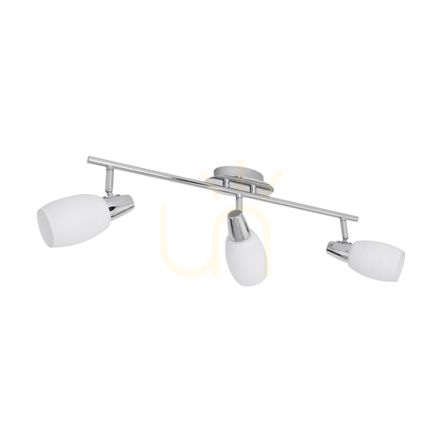 Kontrola Stropní svítidlo Cora, 3xE14, 40 W, chrom/bílá, 58,5 cm
