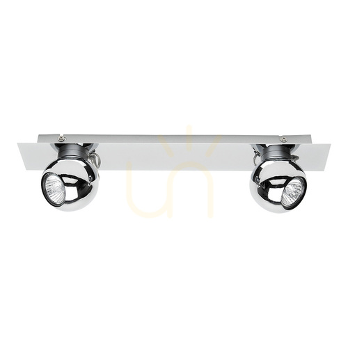 Kontrola LED pás Sergio 2xGU10, 5 W, chrom, 45 cm