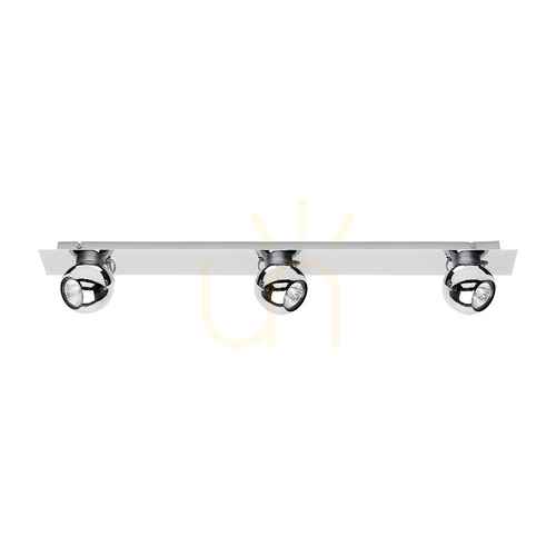 Kontrola LED pás Sergio 3xGU10, 5 W, chrom, 85,5 cm