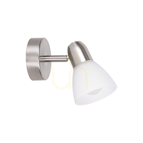 Kontrola Nástěnné svítidlo Alga 1xE14 Max. 40 W, saténová/bílá, 16,5 cm