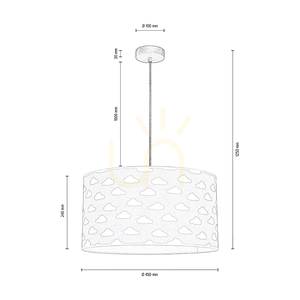 Závěsné svítidlo Fiete, 1xE27, Max. 60 W, borovice mořená do šeda / chrom / čirá / šedobílá, Ø 45 cm small 2