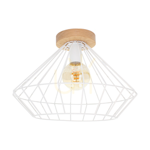 Stropní svítidlo Kiara, 1xE27, Max. 60 W, olejovaný dub/bílá, Ø 40 cm small 0