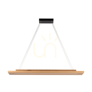 Závěsné svítidlo Tablero 2xLED, 42 W, černá/olejovaný dub, 120 cm small 3