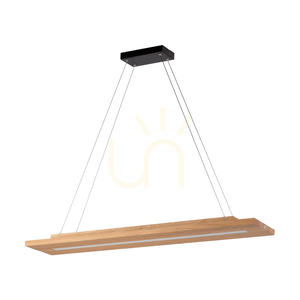 Závěsné svítidlo Tablero 2xLED, 42 W, černá/olejovaný dub, 120 cm small 0