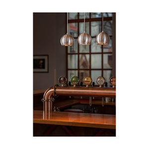 Závěsné svítidlo Ball Wood, včetně 3 LED žárovek GU10 o výkonu 5 W, olejovaný dub/satén, 52 cm small 1