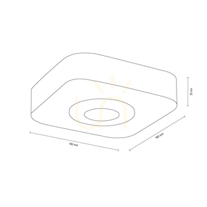 Stropní svítidlo Spot Light SUNNIVA 2291174 LED 5W 3000K, olejovaný dub/satén, 14 cm small 2