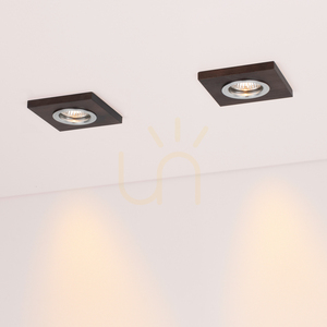 Stropní svítidlo Vitar Wood Square, včetně 1 ks LED žárovky GU10 o výkonu 6 W, ořech, 9,5 cm small 2