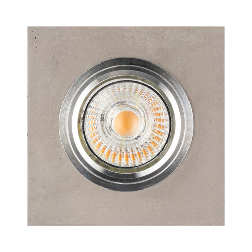 Kontrola Stropní svítidlo Vitar Square, včetně 1 ks LED žárovky GU10 o výkonu 6 W, šedá/chrom, 9,5 cm