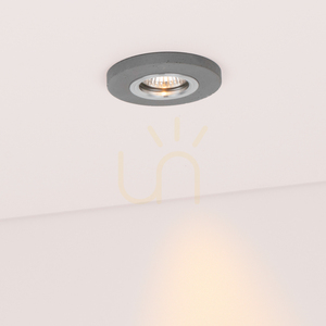 Kruhové stropní svítidlo Vitar, včetně 1 ks LED žárovky GU10 o výkonu 6 W, šedá/chrom, Ø 10 cm small 2