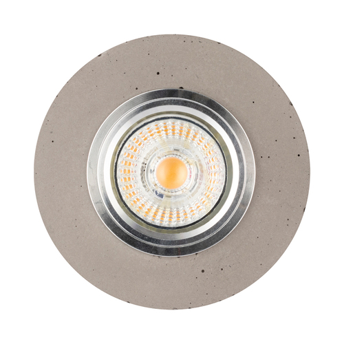 Kontrola Kruhové stropní svítidlo Vitar, včetně 1 ks LED žárovky GU10 o výkonu 6 W, šedá/chrom, Ø 10 cm