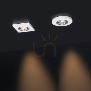 Kruhové stropní svítidlo Vitar, včetně 1 ks LED žárovky GU10 o výkonu 6 W, bílá/chrom, Ø 10 cm small 1