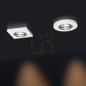 Kruhové stropní svítidlo Vitar, včetně 1 ks LED žárovky GU10 o výkonu 6 W, bílá/chrom, Ø 10 cm small 2