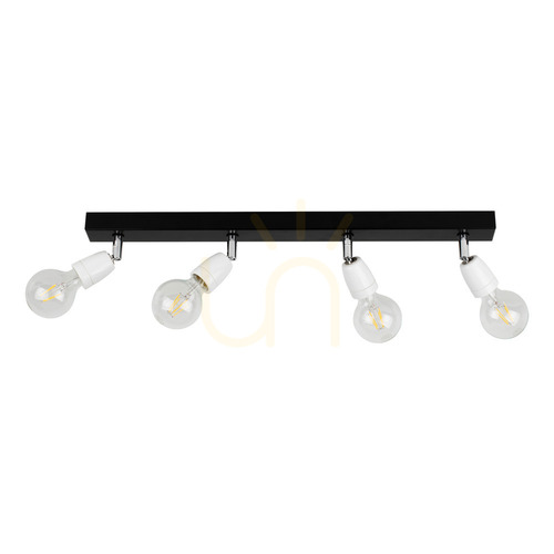 Kontrola Stropní svítidlo Corfu, 4xE27, Max. 25 W, černá/bílá, 68 cm