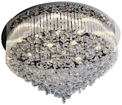 Kontrola Stropní svítidlo Hera, včetně 15 LED diod o výkonu 4 W, chrom/čiré, Ø 80 cm