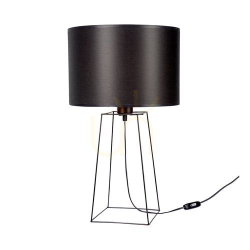 Kontrola Stolní lampa Tiphany 1xE27 40 W černá/černá/černá Ø 30 cm