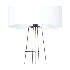Stojací lampa Tiphany 1xE27 60 W černá/černá/bílá Ø 50 cm small 2