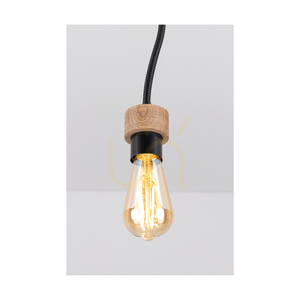 Stropní svítidlo Allumer, 1xE27, Max. 25 W, olejovaný dub/černý kov, 11 cm small 3