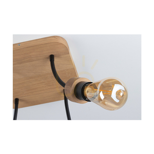 Stropní svítidlo Allumer, 4xE27, Max. 25 W, olejovaný dub/černý kov, 26 cm small 4