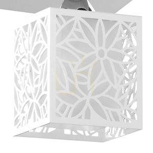 Stropní svítidlo Anika, 4xE27, 60 W, chromovaný kov / bílý plastový stínidlo, 33 cm small 1