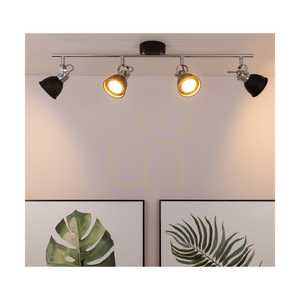 Stropní svítidlo Anita, 4xGU10, Max. 50 W, černý/chromovaný kov, 78 cm small 3