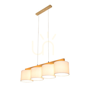 Závěsné svítidlo Aprillia, 4xE27, max.. 25 W, olejovaný dub / průhledný PVC kabel / bílý stínidlo 86 cm small 2