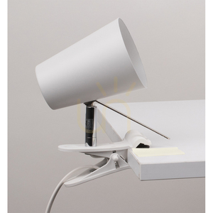 Stolní lampa Astrid s klipem, 1xE14, Max. 40 W, bílý kov, 18 cm small 1