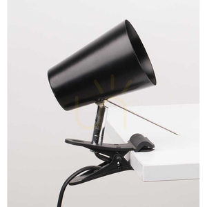 Stolní lampa Astrid s klipem, 1xE14, Max. 40 W, černý kov, 18 cm small 1