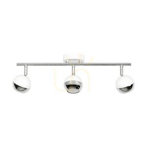 Stropní svítidlo Bianca, 3xGU10, Max. 50 W, bílý/chromovaný kov, 48,5 cm small 0
