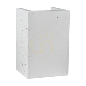 Nástěnné svítidlo Block, 2xGU10, Max. 6 W, bílý beton, 10 cm small 0