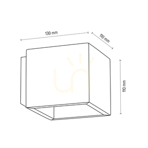 Dřevěné nástěnné svítidlo Block, 1xG9, max.. 6 W, borovice mořená do šeda / černý kov, 13 cm small 4
