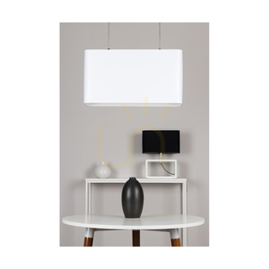 Závěsné svítidlo Cadre, 2xE27, max.. 40 W, olejovaný dub / průhledný PVC kabel / bílý stínidlo 56 cm small 6