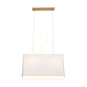 Závěsné svítidlo Cadre, 2xE27, max.. 40 W, olejovaný dub / průhledné PVC / šedá, 56 cm small 3