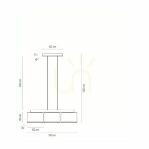 Závěsné svítidlo Cadre, 3xE27, Max. 25 W, olejovaný dub / průhledný PVC kabel / bílé stínidlo, 95 cm small 2