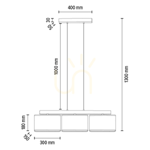 Závěsné svítidlo Cadre, 3xE27, Max. 25 W, olejovaný dub / průhledný PVC kabel / šedý stínidlo, 95 cm small 2