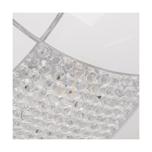 Stropní svítidlo Carolina, včetně 1 ks LED žárovky 2700 K, 18 W, chromovaný kov / bílý skleněný stínidlo, Ø 40 cm small 2