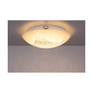 Stropní svítidlo Carolina, včetně 1 ks LED žárovky 2700 K, 15 W, chromovaný kov / bílý skleněný stínidlo, Ø 30 cm small 4