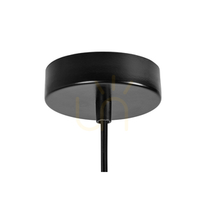 Závěsné svítidlo Casa Rina, 1xE27, Max. 60 W, černý kov / černý PVC kabel, Ø 48 cm small 1