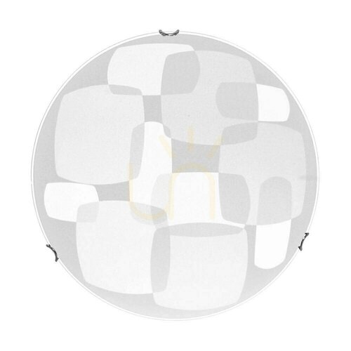 Kontrola Stropní svítidlo Chicago, včetně 1 ks LED 2700 K 18 W, chromovaný kov / bílý skleněný stínidlo, Ø 40 cm