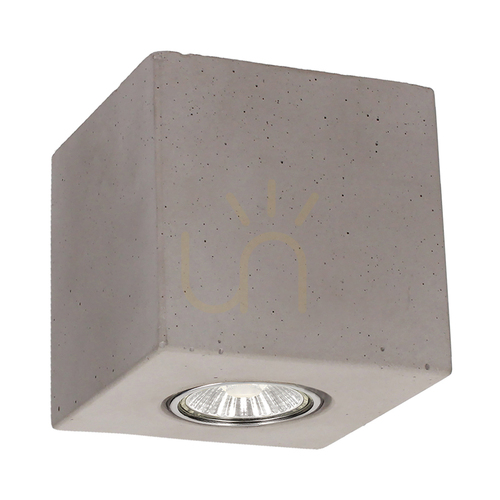 Kontrola Stropní svítidlo Concretedream Square, 1xGU10, Max. 6 W, betonově šedá, 10 cm