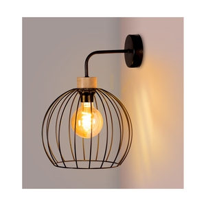 Nástěnné svítidlo Coop 1xE27 Max. 60 W, olejovaný dub / černý kov, 28 cm small 2