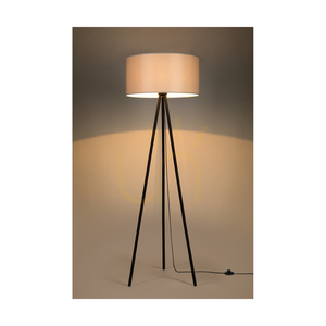 Stojací lampa Dove, 1xE27, Max. 40 W, černý kov / černý PVC kabel / šedý stínidlo, Ø 50 cm small 3