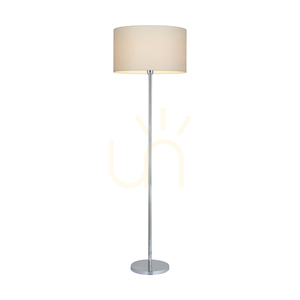 Stojací lampa Dove, 1xE27, Max. 60 W, chromovaný kov / průhledný PVC kabel / bílé stínidlo, Ø 50 cm small 1