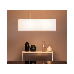 Závěsné svítidlo Dove, 2xE27, Max. 40 W, chromovaný kov / průhledný PVC kabel / bílý stínidlo, 80 cm small 2