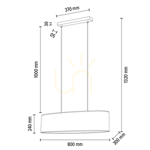 Závěsné svítidlo Dove, 2xE27, Max. 40 W, chromovaný kov / průhledný PVC kabel / bílý stínidlo, 80 cm small 3